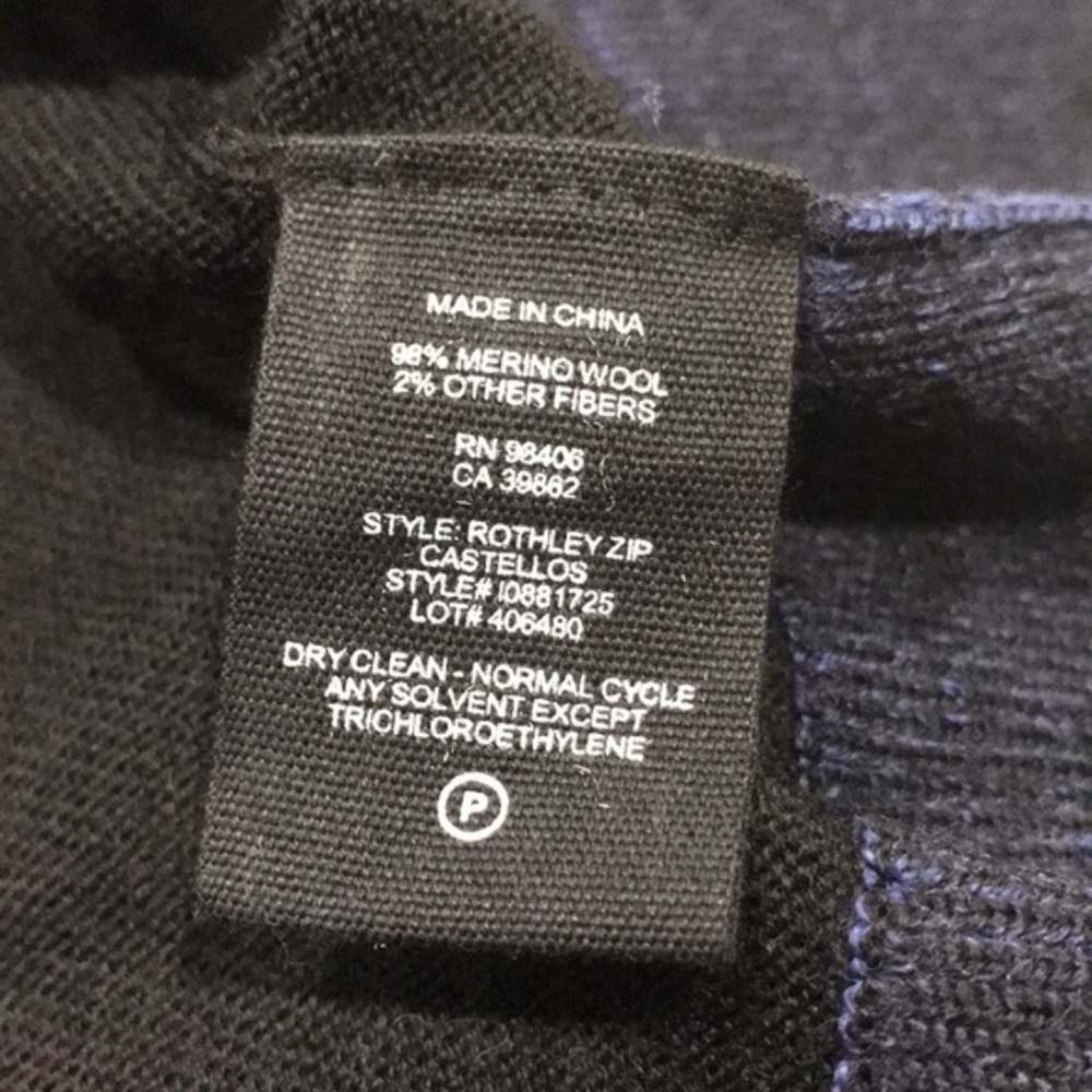 THEORY Rothley Color-block Quarter-zip Sweater - Picture 6 of 7
